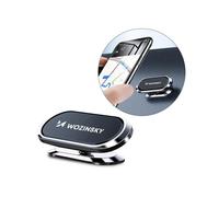 Supporto magnetico adesivo girevole 360° per cruscotto auto, argento