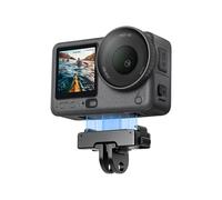 Supporto magnetico bidirezionale per DJI Osmo Action 6, base magnetica in metallo con foro per vite da 1/4 di pollice e interfaccia a due artigli Supporto di estensione pieghevole a sgancio rapido