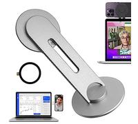 Supporto magnetico cellulare iPhone per computer portatile pieghevole, accessorio versione 2.0 180° per fotocamera di continuità compatibile con Magsafe/iPhone 14 13 12 Series/iOS 16 e MacBook macOS