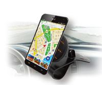 Techly 106787 Supporto Magnetico a Clip, per cruscotto Auto, per Smartphone Nero