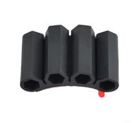 Supporto magnetico compatto per punte da trapano per avvitatori a percussione fornisce una conservazione sicura per quattro punte esagonali direttamente sul lato del trapano (1 pz)