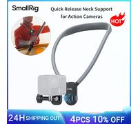 Supporto Magnetico da Collo SmallRig per Action Camera, Sgancio Rapido con Un Clic per GoPro Hero 12, DJI OSMO 360/Nano/Action 6/5 Pro/4