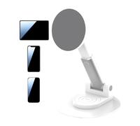 Supporto magnetico da scrivania per tablet, pieghevole, base in metallo girevole a 360°, supporto versatile per registrazione video, ideale per guardare TV, lezioni online, compatibile con tutti i