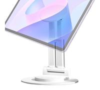 Supporto magnetico da scrivania per tablet, pieghevole, base in metallo girevole a 360°, supporto versatile per registrazione video, ideale per guardare TV, lezioni online, compatibile con tutti i