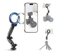 Supporto magnetico esteso per treppiede per telefono e action camera | Hot Shoe Phone Mount Adapter con Mag-safe & 0,25-20 filo, magnete supporto telefono per iPhone 17 16 15 14 13 12 Pro Max Plus