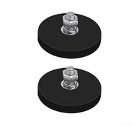 Supporto magnetico, magnete rivestito con colla con ventosa, 2 pezzi, supporto per disco magnetico per strumenti da officina, magneti di montaggio forti (D43 M6)