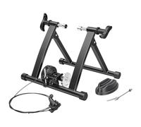 Supporto magnetico per allenamento bici, Turbo Trainer con resistenza a 6 livelli, supporto per esercizi di ciclismo indoor per ruote da 26-28 pollici e 700C, leva a sgancio rapido e blocco riser