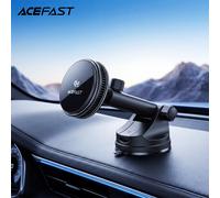 Supporto magnetico per auto ACEFAST Qi2 25W con ventosa, ricarica wireless, raffreddamento e ricarica rapida per cruscotto, compatibile con iPhone e Samsung
