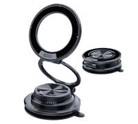 Supporto Magnetico Per Auto Compatta Pieghevole Regolabile | Supporto Telefono Magnetico a Vuoto per Autoveicoli Per Cruscotto Parabrezza Auto Veicolo Finestra Specchietto Interno Ed