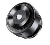 Supporto magnetico per auto con ventosa in metallo (nero) | Elettrico per sottovuoto, 32 magneti Rubidium, adesione estremamente forte, sicuro durante la guida, senza attrezzi
