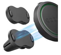 Supporto Magnetico per Auto FIXCHORD per OOONO CO-Driver NO2, 2 Pezzi Adesivo+Presa Aria, Supporto Magnetico Compatibile con Allarme Autovelox OOONO NO2, Base Adesiva Super Forte per Cruscotto