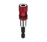 Supporto magnetico per cacciavite da 1/4 pollici con gambo esagonale a sgancio rapido, adattatore per mandrino per trapani dado driver da 1/4 pollici con gambo esagonale rosso