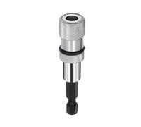 Supporto magnetico per cacciavite da 1/4 pollici con gambo esagonale a sgancio rapido, adattatore per mandrino per trapani dado driver da 1/4 pollici con gambo esagonale argento