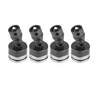 Supporto magnetico per carrozzeria RC, 4 pezzi in lega magnetica Stealth invisibile Body Shell Mount Colonna Accessori per veicoli RC Ricambi compatibili con SCX10 4WD RC Car(Nero)