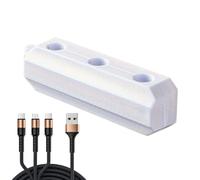 Supporto Magnetico Per Cavi, Clip Magnetico Per Gestione Cavi, Supporto Adesivo Organizzatore Con 3 Fori Per Casa Ufficio Auto