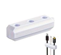 Supporto magnetico per cavi | Clip organizer per cavi magnetici - Supporto adesivo per organizzare 3 fori per cucina, scrivania, auto, dormitorio, telefono, posto di lavoro, casa, comodino, comodino