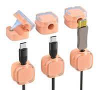 Supporto magnetico per cavi, organizer magnetico per cavi, organizer per cavi di ricarica, organizer per cavi, 6 pezzi, per la gestione dei cavi, supporto magnetico per cavo di ricarica USB del