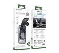 Supporto magnetico per cellulare da auto, da fissare al cruscotto, nero.