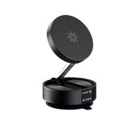 Supporto magnetico per cellulare sottovuoto - 6,6 x 3,4 cm pieghevole ed estensibile, supporto magnetico regolabile a 360° per cellulare per una presa stabile e un comodo accesso
