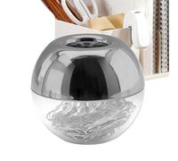 Supporto magnetico per clip di carta - Organizer da scrivania, scatola rotonda | Dispenser non homedino con impugnatura magnetica per clip, memorandum, segnalibri e uso 'ufficio a casa