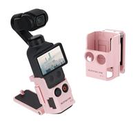 Supporto magnetico per DJI Osmo Pocket 4, adattatore di espansione magnetico con ventosa, staffa da scrivania, angolo regolabile a 180°, fissaggio rapido magnetico su superficie verticale (rosa)