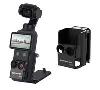 Supporto magnetico per DJI Osmo Pocket 4, adattatore di espansione magnetico con ventosa, staffa da scrivania, angolo regolabile a 180°, fissaggio rapido magnetico su superficie verticale (nero)