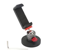 Supporto magnetico per fotocamera con testa a sfera e clip per telefono, staffa regolabile per l’angolo di ripresa per vlog, fotografia e streaming live, base magnetica robusta da
