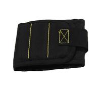 Supporto magnetico per polso, con forti magneti, per tenere viti, chiodi, bracciale, cintura, supporto per mandrino, borsa degli attrezzi magnetica (nero, 2 pezzi)