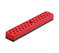 Supporto magnetico per punte esagonali con 43 fori per punte da cacciavite da 1/4 di pollice che fornisce un'organizzazione stabile e comoda delle punte (rosso)