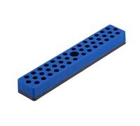Supporto magnetico per punte esagonali con 43 fori per punte da cacciavite da 1/4 di pollice che fornisce un'organizzazione stabile e comoda delle punte (blu)