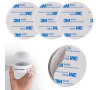 Supporto magnetico per rilevatore di fumo, fissaggio magnetico, 3 pezzi, 50 mm, supporto magnetico per rilevatore di fuoco, autoadesivo, senza foratura, montaggio rapido