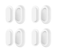 Supporto Magnetico per Telecomando 4 pezzi Supporto Magnetico da Parete in Silicone Autoadesivo Porta Telecomandi da Parete Senza Fori Portatelecomando, per Casa, Ufficio, Scuola Forniture (Bianco)