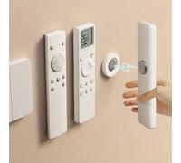 Supporto magnetico per telecomando senza trapano da 3 pezzi - Supporto da parete per telecomandi TV/AC/DVD, design bianco salvaspazio