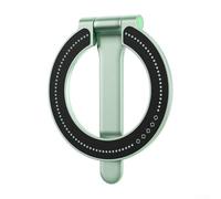 Supporto magnetico per telefono a 360 gradi, treppiede portatile per riprese, angolo regolabile per smartphone, morsetto da viaggio e palestra, piccolo grigio (verde matcha)