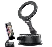 Supporto magnetico per telefono a vuoto - Supporto magnetico per telefono di aspirazione a vuoto, girevole a 360 gradi, supporto pieghevole per telefono Moutian, accessori interni del veicolo, cerchio