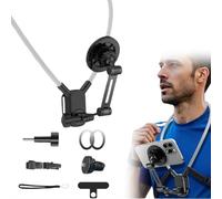 Supporto magnetico per telefono cellulare, 2026, nuovo supporto magnetico per telefono da collo, per registrazione, registrazione a mani libere POV/Vlog, supporto per telefono universale