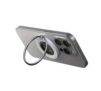 Supporto magnetico per telefono con anello MagSafe per dito, nero