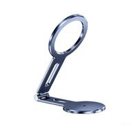Supporto magnetico per telefono con articolazione a 360 gradi e alluminio per telaio in lega per supporto smartphone multi posizione (blu)