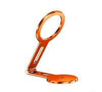 Supporto magnetico per telefono con articolazione a 360 gradi e telaio in alluminio per supporto smartphone multi posizione (arancione)