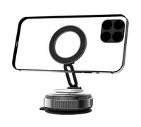 Supporto magnetico per telefono con ventosa, regolabile, con rotazione a 360 gradi, per auto, accessori da campeggio per console centrale e cruscotto del veicolo