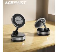 Supporto magnetico per telefono da auto con ventosa manuale ACEFAST per iPhone 16/15 Pro vivavoce 360 ° Supporto per telefono regolabile con rotazione