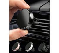 Supporto magnetico per telefono da auto, supporto regolabile orizzontalmente e verticalmente, funzionamento con una sola mano, compatibile con tutti gli smartphone, adatto come regalo per famiglia, am