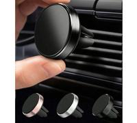 Supporto magnetico per telefono da auto, supporto regolabile orizzontalmente e verticalmente, funzionamento con una sola mano, compatibile con tutti gli smartphone, adatto come regalo per famiglia, am