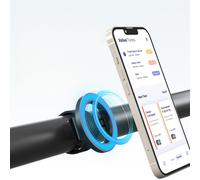 Supporto magnetico per telefono da golf cart, in lega di alluminio con cinturino in silicone, compatibile con EZGO, Club Car