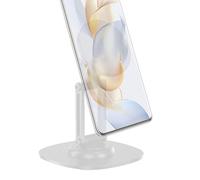 Supporto magnetico per telefono da scrivania, rotazione a 360°, supporto in metallo robusto, supporto regolabile per smartphone, compatta per tablet, elegante organizer da ufficio, comodo