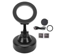 Supporto magnetico per telefono per auto con aspirazione a vuoto, forte supporto magnetico per telefono cellulare in lega di alluminio per cruscotti in vetro del parabrezza (Nera)