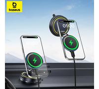 Supporto magnetico per telefono per auto con caricabatterie wireless Baseus 360 ° Supporto per auto con supporto da palestra per supporto da viaggio per iPhone