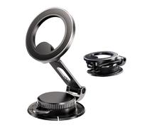 Supporto magnetico per telefono per auto, supporto per telefono per cruscotto auto, pannello per cruscotto supporto per telefono girevole, guida sicura a 360 gradi I telefoni