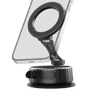 Supporto magnetico per telefono sottovuoto, supporto magnetico per telefono | 360 gradi - Supporto pieghevole girevole per auto, accessori interni, culla per la maggior parte degli smartphone
