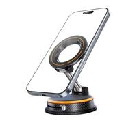 Supporto magnetico per telefono - Supporto per telefono cellulare, supporti magnetici per auto, suport di aspirazione sotto vuoto pieghevole, magnetico per telefono rotante a 360 gradi per Diff